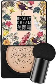 "Abbraccia" Mushroom Heads Air Cushion BB Cream, Mushroom Head BB Cream Face Makeup Cushion,Brightening Moisturizing BB Cream, white