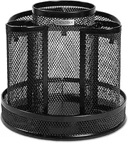 Rolodex Mesh Collection Spinning Desk Sorter, Black (1773083)
