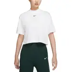 NIKE 女子 短袖上衣 AS WNSW ESSNTL MOCK BOXY SS TOP -白- DQ6197100