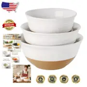 Versatile Ceramic Bowls Set with Matte Brown Design - Perfect for Any Occasion