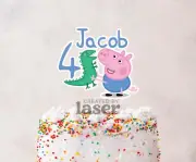 Peppa Pig Cake Topper Themed Cupcake Topper