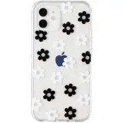 Flower Floral Shockproof Case Shockproof Cover - For Apple iPhone 13 Pro Max (Black)