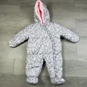 Carters 6 Months Snowsuit Animal Print Hide Away Mittens