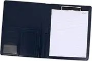 HOODANCOS Portfolio Folder A4 Pu Leather Case Business Cards Holder Tidy Document Organizer Perfect for Office School