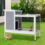 Danoz Direct - i.Pet Rabbit Hutch 97cm x 49cm x 86cm Chicken Coop Large Run W...