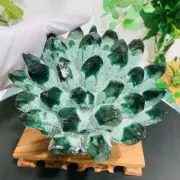 2058g Cultivate Green Quartz Crystal Cluster Mineral Specimen Energy Healing
