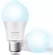 Mikewin Motion Sensor Light Bulbs Outdoor 2 Packs 13W(100W Equivalent) Security