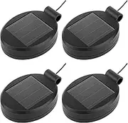 4 Packs Solar LED Light Replacement Top Part Panel,Solar Panel Lantern Lid Light Bulb Accessories Battery Box