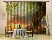 3D Tree sky33 Blockout Photo Curtain Printing Curtains Drapes Fabric Window AU