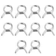 20pcs Double Wire Spring Hose Clamp 304 Stainless Steel 7mm Spring Clips