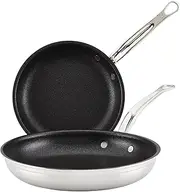 Hestan - ProBond Collection - TITUM Nonstick Stainless Steel Frying Pan Set, Induction Cooktop Compatible, Made Without PFOAs (8.5" & 11")