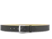 PREMIER PL1511 1.50" PLAIN BLACK GARRISON LEATHER BELT SILVER BUCKLE SIZE 28