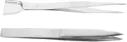 SEWACC 2pcs Premium Static Tweezers Durable Stainless Steel Jewelry Making Tools Ergonomic Design for Crafting Electronics and Precision Work