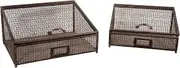 Antic Line Set of 2 Grid Boxes, Colour, One Size