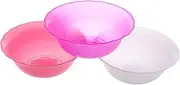 Ipetboom 3pcs Round Plastic Wash Basin Portable Face Cleansing Bowl for Home Beauty Salons
