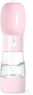 Dog Water Bottle, Outdoor Portable Puppy Water Disperser Water Bowl with Food Container for Cat, Puppy and Other Pets for Walking, Hiking, Travel, Dog Water Bottle Leak-Proof Water Dispenser