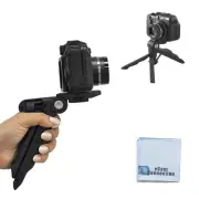 6.5" inch Adjustable Tabletop Steady-Shot/Hand Grip Tripod for DSLR Cameras &...