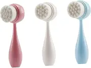 Healvian Face Brush Set Double Sided Silicone Cleansing Pad Gentle Facial Exfoliator Face Wash Brush Skin Care Tools for Women Men