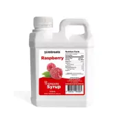 Raspberry Bubble Tea Premium Quaity Syrup - 1 Liter Boba Milkshake Slushee