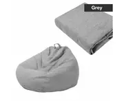 （Grey）Extra Large Bean Bag Chairs Couch Sofa Cover Indoor Lazy Lounger For Adults Kids