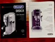 Delonghi Dedica Get Started Guide EC680 Coffee Maker Instructions For Use