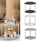Punch-Free Rotatable Spice Rack Plastic Shampoo Storage Rack for Home