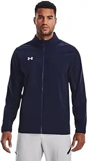 [Under Armour] Squad 3.0 Warmup Full Zip Jacket, Midnight Navy-white, Medium