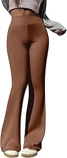 [Generic] Yoga Leggings for Women Lightweight Running Comfy Lounge Legging Trousers Yoga Pants, Brown, Small