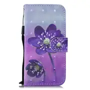 3D Painting Pattern Coloured Drawing Horizontal Flip PU Leather Case with Holder & Card Slots & Wallet For Huawei Y9 Prime (2019) / P Smart Z(Purple Flower)