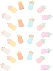 [COOPHYA] Charms for Jewelry Making 24pcs Flat Back Resin Charms Keychain Cute Diy Crafting