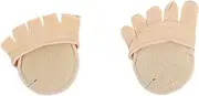 FOYTOKI Socks Women's Thin Short Socks Five Toe Heelless Half Boat Invisible Soft Skin-friendly