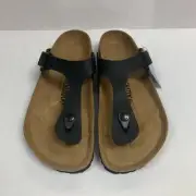 Birkenstock New w/ Box Gizeh Black Birko Flor Narrow Width - Select Size