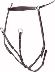 Velociti Lusso Leather Horse Breastplate (UK Size: Cob) (Havana)
