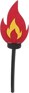 Generic Torch Props Cool Table Top Fire Pit Bright Outdoor Decorations Candle Cooking Torch Flame Light Fake Fire Lamp Hot Medal Polyester Fiber Board