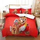 Duvet Cover Set Super Mario Printed Single Size Bedding Set Duvet Covers for in