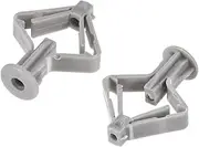Wall Plugs， 50pcs 10mmx50mm Plastic Drywall Hollow Wall Anchors Expansion Pipe Gray for Home Garden DIY Application