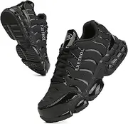 [EXETROL] Steel Toe Shoes for Men Women Indestructible Composite Toe Safety Sneakers Wide Non Slip Comfortable Lightweight Air Cushion Work Shoes
