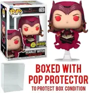 Funko POP! WandaVision Scarlet Witch #823 EE Exclusive GITD Vinyl Figure w/ Case