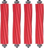 Replacement Rubber Main Brush Detachable Roller Brush Multi-Surface Rubber Brushes for Roborock S7/ S7+/ S7MaxV/ S7MaxV Plus/ S7MaxV Ultra Robot Vacuum Cleaner, 4 Pack