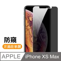 在飛比找PChome24h購物優惠-iPhone XS Max 高清防窺 手機 鋼化膜 保護貼