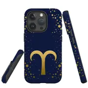 For iPhone 15 Pro Case, Shielding Cover, Aries Sign