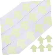 jojofuny 100pcs Glow Dark Fluorescent Stickers Luminous Night Warning Decals for Path Marking Construction Party Supplies Bright and Fade Resistant Neon Labels