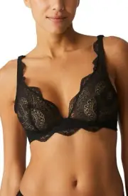 Simone Perele Karma Triangle Black Wireless Bralette L52650 Size Medium (3 EUR)