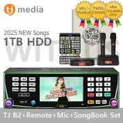 TJ Media B2 Karaoke Machine System 1TB + Wireless Mic + Remote + Song Book