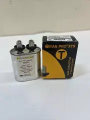TitanPro TOC4 HVAC Oval Motor Run Capacitor 4 MFD/UF 370 Volts