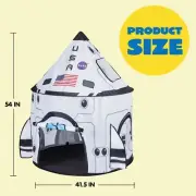 Rocket Ship Play Tent Pop up Play Tent Kids Indoor Outdoor Spaceship Tent Set