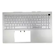 New For Dell Inspiron 15 5505 Palmrest W/Backlit US Keyboard Silver 15.6" 06XCC3