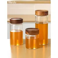 在飛比找ETMall東森購物網優惠-玻璃密封罐蜂蜜檸檬果醬瓶柚子茶儲存罐裝蜂蜜專用瓶玻璃分裝瓶