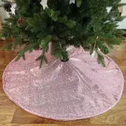 Luxury Christmas Sequin Tree Skirt Sparkly Xmas Base Home Decor Mat Ornament AU