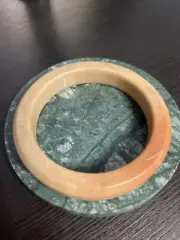 Excellent Untreated Natural Jade Bangle 60 Mm Cartier Shape Bubble Tea